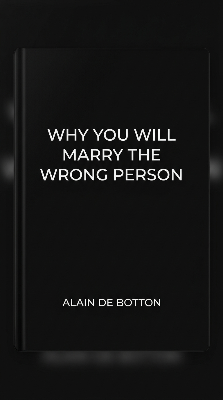 Why You Will Marry the Wrong Person